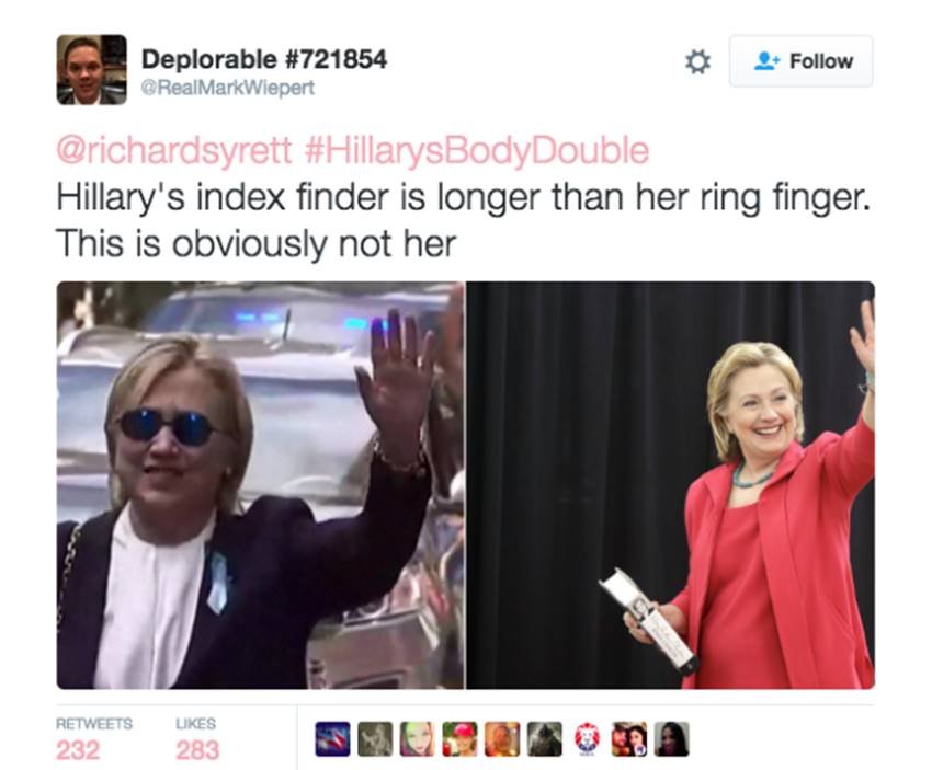 Hillary Clinton, Hillary Clinton Body Double, Donald Trump, 9/11, World Trade Center, WTC 9/11, US President Elections, Viral News, Twitter Trends, Social media, International News, Jansatta