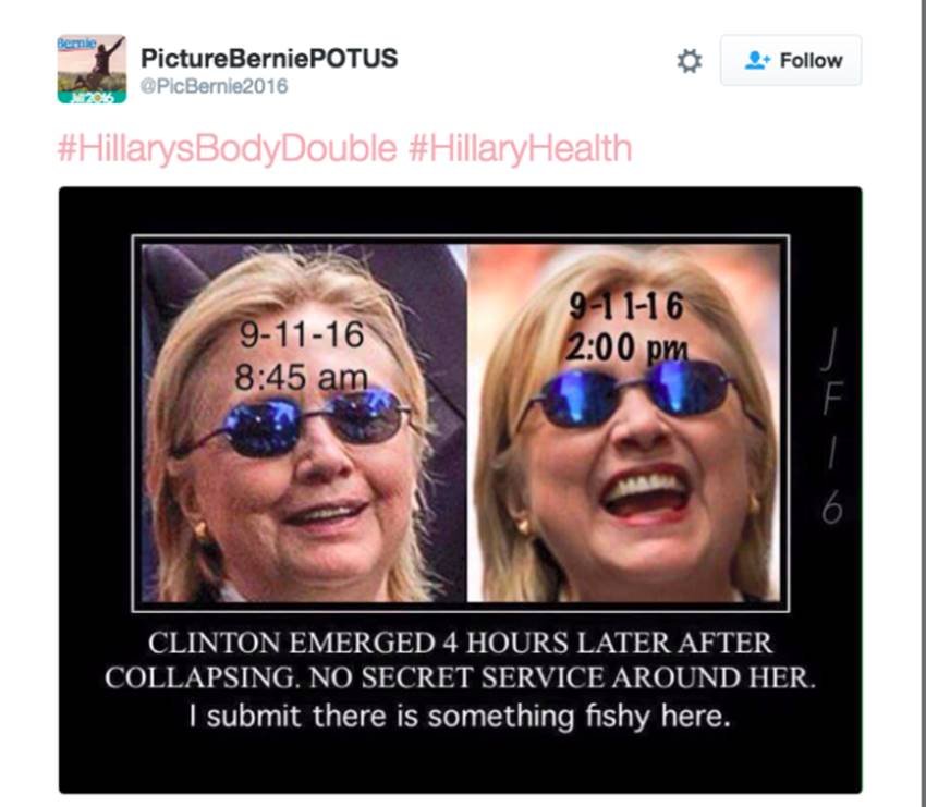 Hillary Clinton, Hillary Clinton Body Double, Donald Trump, 9/11, World Trade Center, WTC 9/11, US President Elections, Viral News, Twitter Trends, Social media, International News, Jansatta