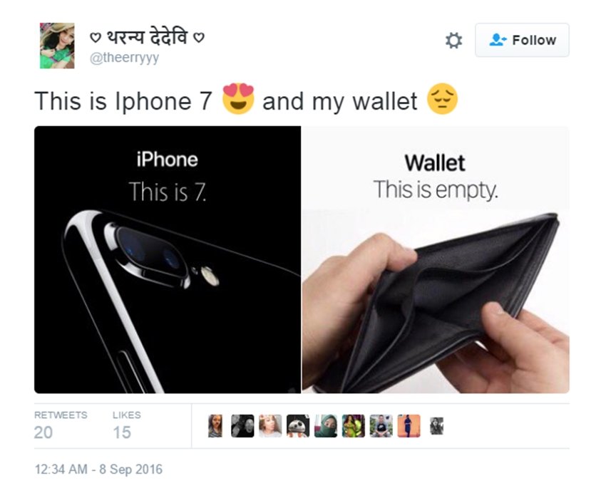 Apple, Apple iPhone 7, Social Media, Social Media jokes, Twitter jokes, twitter trends, Social humour, iphone 7 price, iPhone 7 Plus, iPhone 7 Plus launch, iPhone 7 Plus, iphone 7 plus features, iphone 7 specifications, iphone news, technology news
