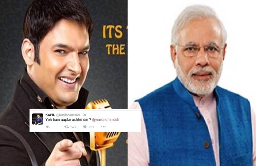 kapil sharma, pm modi, acche din kapil sharma, pm modi, acche din