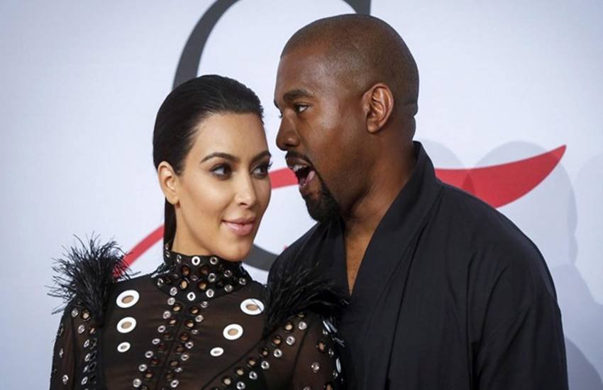 किम कार्दाशियां अपने पति केन वेस्ट के साथ