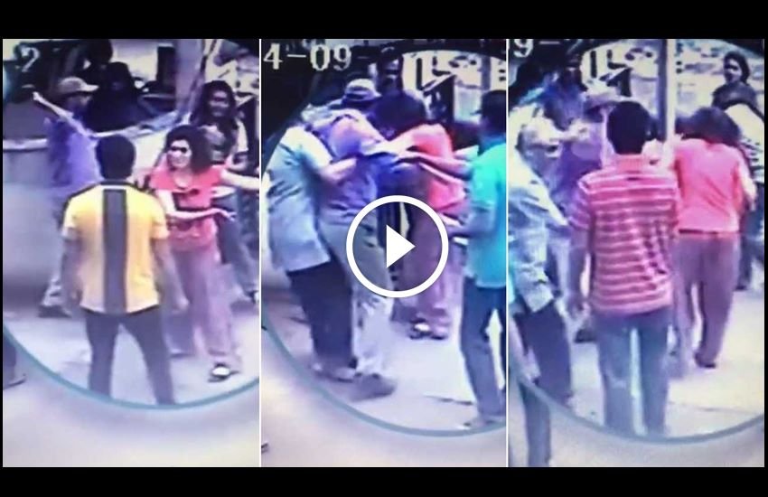 मारपीट सीसीटीवी में कैद हो गई, जिसे एनिमल राइट एक्टिविस्ट नीपा राय ने फेसबुक पर पोस्ट कर दिया।