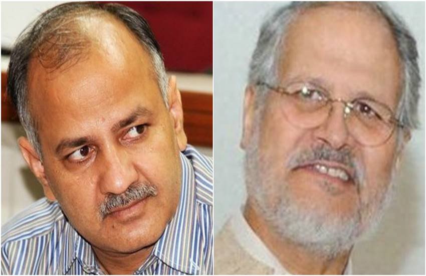 Manish Sisodia,Delhi LG,Najeeb Jung