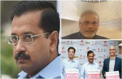 अरविंद केजरीवाल ने नरेंद्र मोदी को बताया Reliance Jio का मॉडल, लोगों ने यह फोटो दिखाकर घेरा