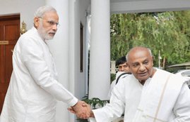HD deve gowda, pm modi, lutyens zone, delhi lutyen zone, modi interview, delhi news, PM office, deve gowda and modi