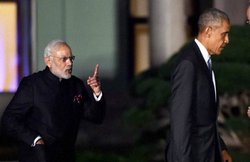 PM मोदी और बराक ओबामा की मुलाकात की फोटो वायरल, सोशल मी‍डिया पर हो रही टांग-खिंचाई