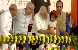narendra modi, modi birthday, modi in gujarat, modi navsari, pm modi birthday, modi rally in navsari