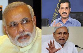 narendra modi, nitish kumar, arvind kejriwal