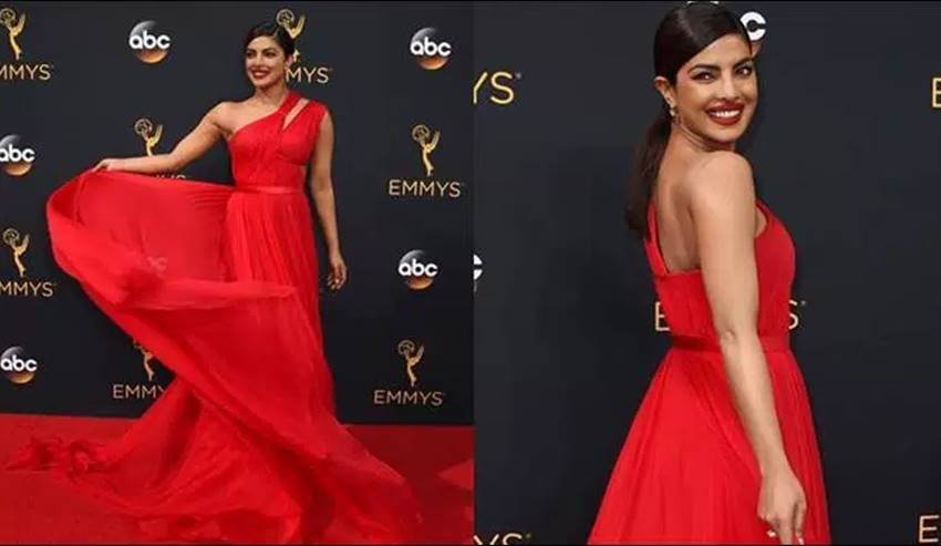 priyanka chopra, tom hiddleston, emmy awards 2016, emmy awards, priyanka chopra emmy 2016, priyanka chopra emmy awards 2016, Priyanka Chopra quantico, 68th emmy awards, emmy 2016, tom hiddleston Priyanka Chopra, Priyanka Chopra emmy awards pics, Priyanka Chopra emmy awards photos, priyanka chopra red gown, emmy awards photos, entertainment news