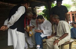 rahul gandhi, kisan yatra, congress kisan yatra, khat pe charcha, up elections 2017, rahul kisan yatra, uttar pradesh news, deoria news
