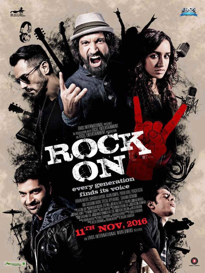 Arjun Rampal, Farhan Akhtar, Purab Kohli, Rock On 2, Rock On 2 first look, Rock On 2 poster, Shraddha Kapoor