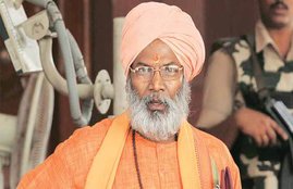sakshi maharaj, ram temple, ayodhya, babri demolition, congress, BJP, pramod tiwary, UP elections 2017, uttar pradesh polls