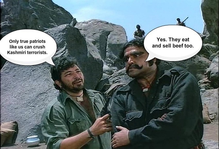 nadeem f paracha satire on india through sholay characters