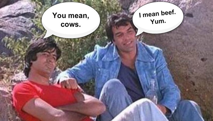 nadeem f paracha satire on india through sholay characters