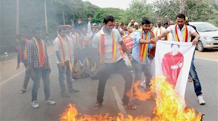  प्रदर्शनकारियों ने कई जगह तमिलनाडु की मुख्यमंत्री जे जयललिता के पुतले फूंके।
