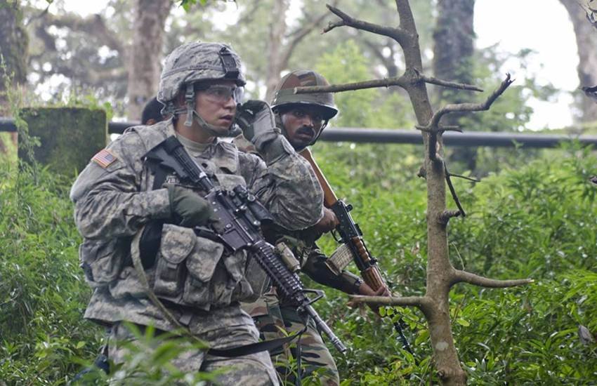 भारत और अमेरिका का संयुक्त द्विपक्षीय सैन्य अभ्यास। (Photo Source: Facebook/Yudh Abhyas Exercise)