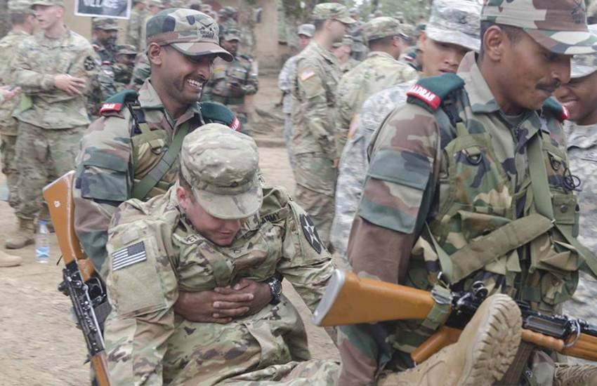 भारत और अमेरिका का संयुक्त द्विपक्षीय सैन्य अभ्यास। (Photo Source: Facebook/Yudh Abhyas Exercise)