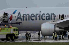 Chicago Airport, Chicago O'Hare Airport, Chicago American 767, Chicago Airport Fire, American Airlines jet