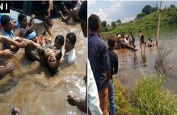 दक्षिण कोरिया: दुर्घटना के बाद बस में लगी आग, 10 की मौत