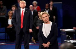 US 2nd Presidential Debate, Hillary Clinton, Donald Trump, US Presidential Debate Survey, Hillary Clinton vs Donald Trump
