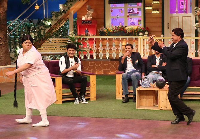 शो की पूरी कास्ट ने सभी खिलाड़ियों के साथ जमकर मस्ती की।