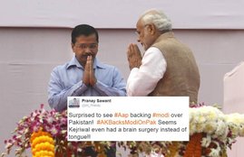 Arvind Kejriwal, Narendra Modi, Kejriwal Supports Modi, Pakistan Propaganda, LoC Surgical strike, indian army surgical strike, india news, jansatta