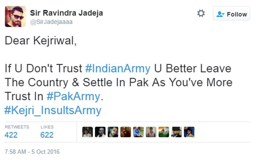 Arvind Kejriwal, Surgical Strike, Indian Army, LoC Surgical Strike, PoK Surgical strike, Kejriwal insults Army, Twitter Trolls, Narendra Modi, India News, jansatta