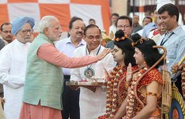 Dussehra, Narendra Modi, Modi in Lucknow, Lucknow Dussehra, Modi Dussehra, Uttar Pradesh Polls 2017, UP Elections 2017, India News, Jansatta