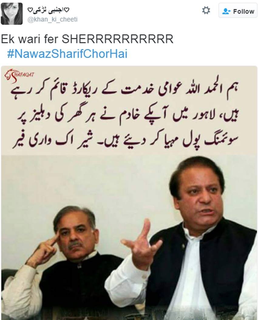 Nawaz Sharif, Pakistani PM, Twitter Pakistan, Social media, Nawaz Sharif Corruption, Nawaz Sharif Vote, #NawazSharifChorHai, Narendra Modi, Modi vs Sharif, India vs Pakistan, India, World, Jansatta