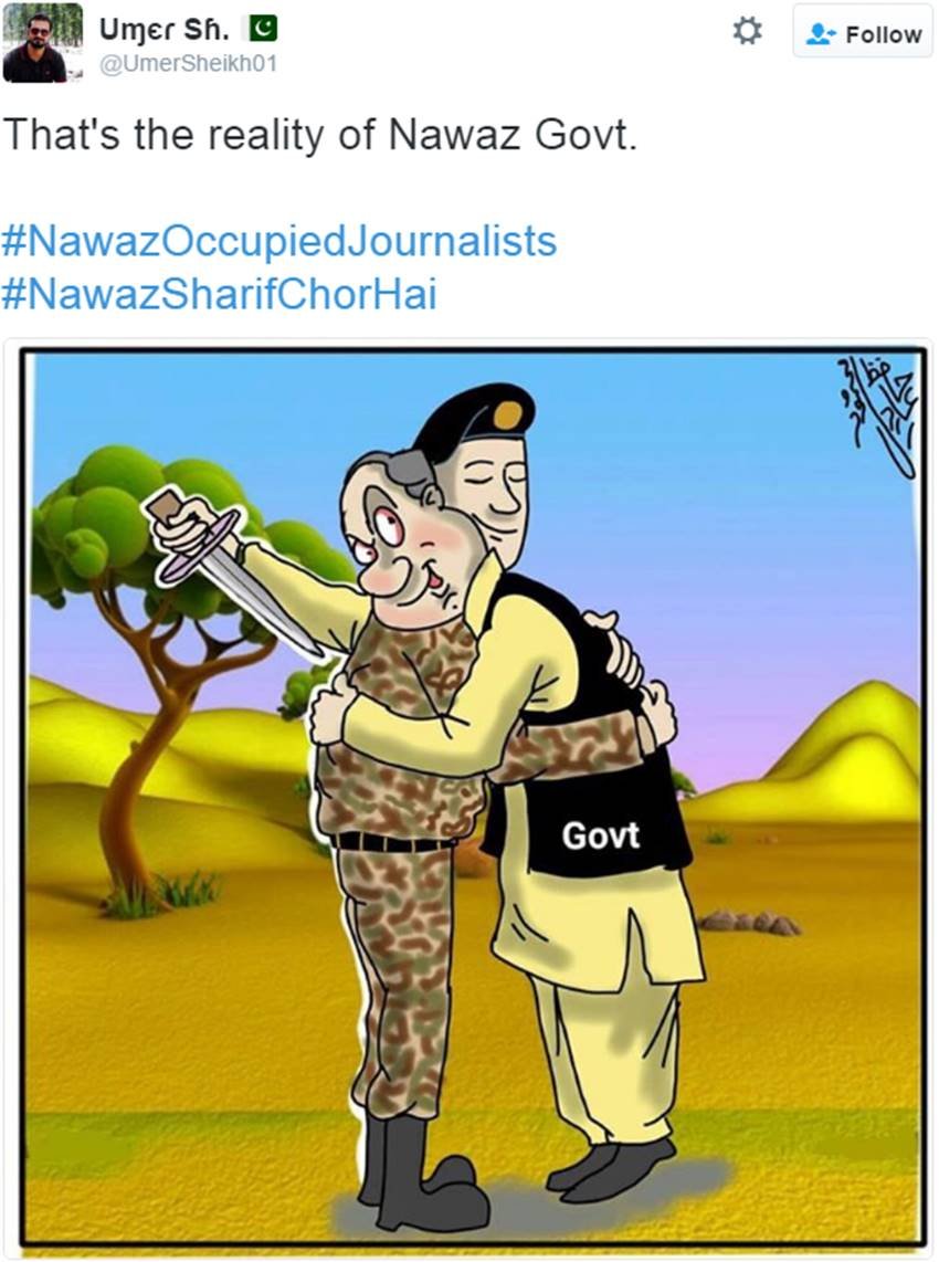 Nawaz Sharif, Pakistani PM, Twitter Pakistan, Social media, Nawaz Sharif Corruption, Nawaz Sharif Vote, #NawazSharifChorHai, Narendra Modi, Modi vs Sharif, India vs Pakistan, India, World, Jansatta