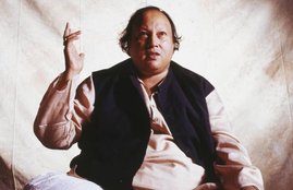 Nusrat Fateh Ali Khan, NFAK, Nusrat Fateh Ali Khan Qawali, NFAK Qawali, Allahoo, Tum Ek Gorakhdhanda ho, Aankh Uthi Mohabbat Ne, Aafreen Aafreen, Yeh Jo Halka Halka Suroor Hai, Nusrat in Bollywood, Dulhe Ka Sehra, Kacche dhaage, Bollywood, Entertainment, Jansatta