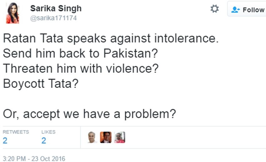 Intolerance, Ratan Tata, Tata Salt, Narendra Modi, Intolerance In India, Bhakts, Modi Bhakts, Twitter, India, Jansatta