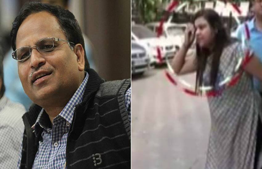 Satyendra Jain, attacked by shoe, Bharti Arora