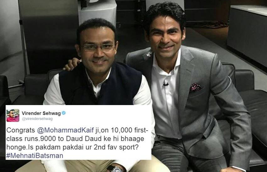 Virender Sehwag, Mohammad kaif, 10000 runs, First Class cricket, cricket records, Ranji Trophy, Mohd Kaif Records, Sehwag twitter, cricket score, cricket news, sports news, jansatta