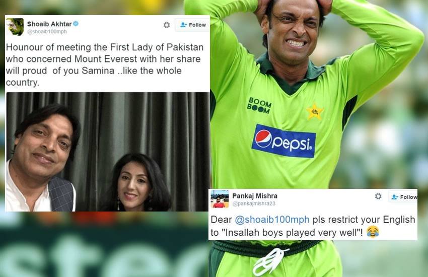 Shoaib Akhtar, Shoaib Akhtar English, Pakistani Cricketers English, Funny English, Samina Baig, Pakistani Cricket, Shoaib Akhtar Bowling, Cricket, Trending, Sports, Jansatta