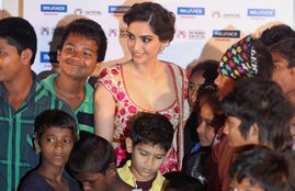 Sonam Kapoor, Fight Hunger NGO, lesbian, gay, bisexual, transgender, sonam kapoor with kids, sonam kapoor brand ambassador, sonam kapoor kids, sonam kapoor latest movie, sonam kapoor movies, entertainment news, bollywood news