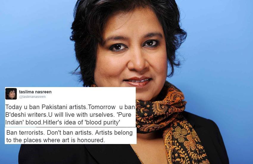 Taslima Nasreen, Pakistani Artists Boycott, Pakistani Artists Ban, Hitler, Blood Purity, Terrorists, India Pakistan War, World, Jansatta