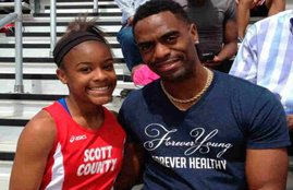Tyson Gay, Tyson Gay daughter, Olympian Tyson Gay, Trinity Gay News, Trinity Gay latest news