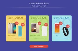 Xiaomi, Xiaomi flash sale, Xiaomi Diwali Sale, Xiaomi offers, Re 1 flash sale, Xiaomi Re 1 flash sale,