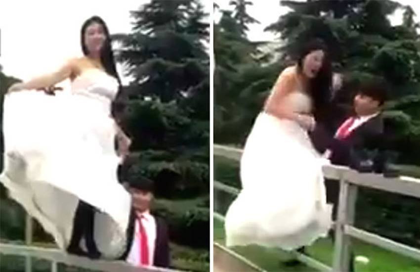 humor, weird news, world, wedding, bride, bride injured, bride injury