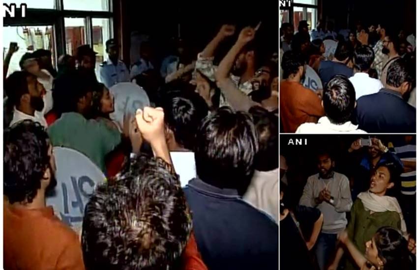 JNU के छात्रों का हंगामा, VC, रजिस्ट्रार सहित 10 अधिकारियों को बनाया बंधक