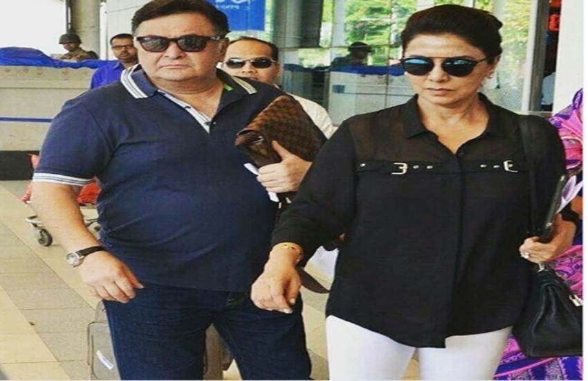 जानिए पत्नी नीतू संग एयरपोर्ट पर क्यों रोके गए ऋषि कपूर? Twitter पर ऐसे बयां की मुश्किलेें