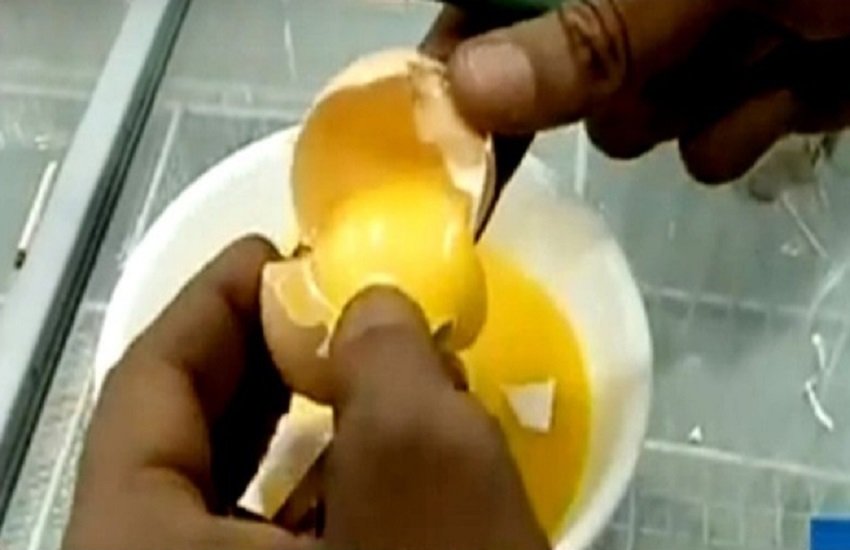 कथित चीनी अंडों का टीवी स्क्रीनग्रैब