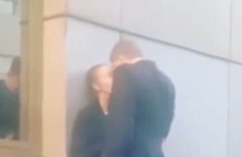 Couple, kissing, women attacking on couple, viral video, trending