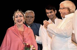 Hema Malini, Lalu Yadav, Patna, Hema Malini performed in Patna, Hema Malini Dance in Patna, Lalu Yadav on Hema Malini, lalu yadav expressed his love to hema malini, rjd, bihar, bjp, bjp mp, mathura