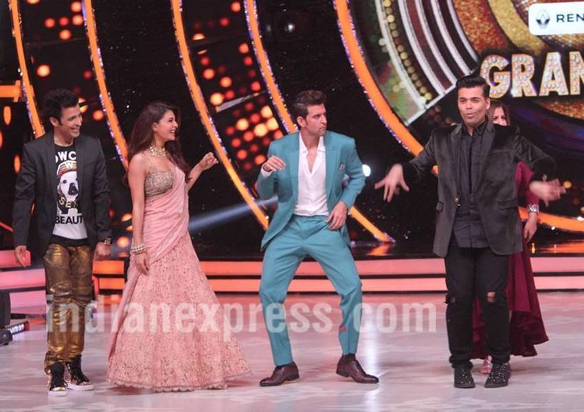 jacqueline fernandez, hrithik roshan, farah khan, karan johar