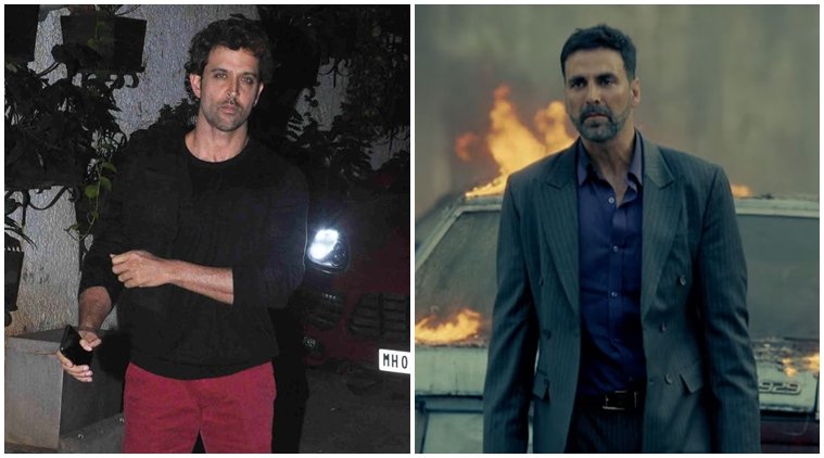 ऋतिक रोशन और अक्षय कुमार।