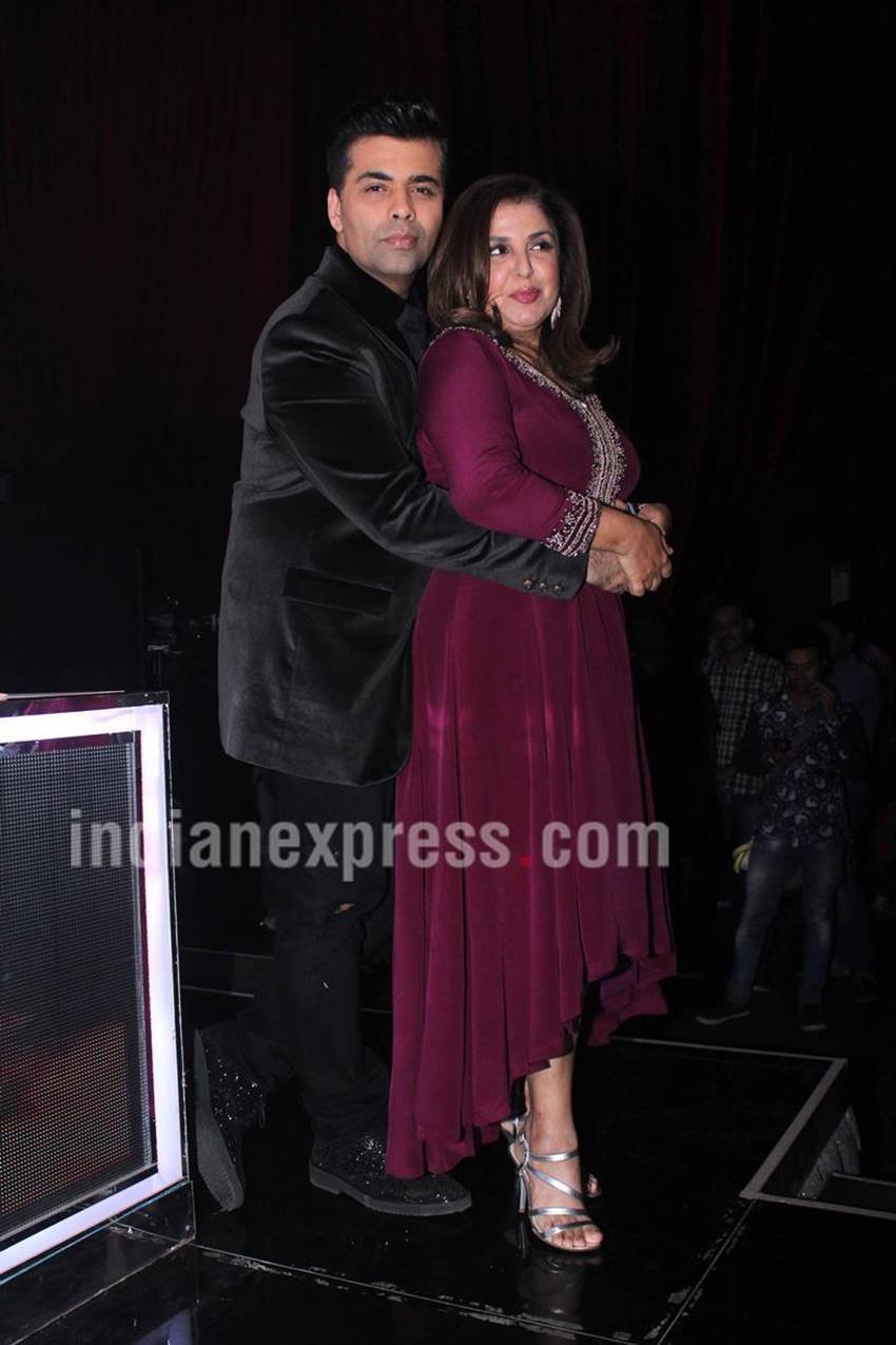 jacqueline fernandez, hrithik roshan, farah khan, karan johar