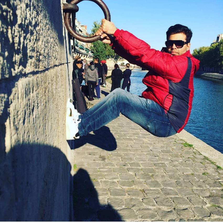 karan johar, fawad khan, europe, london, eiffel tower