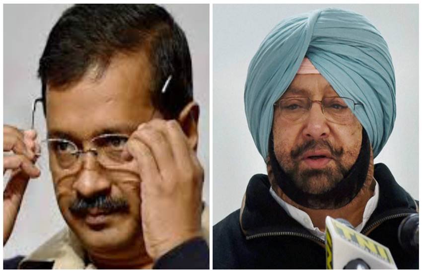 अरविंद केजरीवाल और कैप्टन अमरिंदर सिंह ।